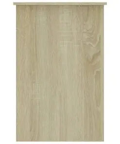 vidaXL Desk Sonoma Oak 100x50x76 cm Chipboard