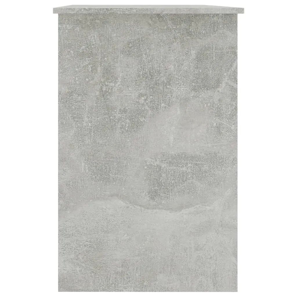vidaXL Desk Concrete Grey 100x50x76 cm Chipboard