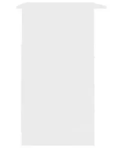 vidaXL Desk with Drawers White 110x50x76 cm Chipboard