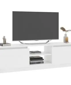 vidaXL TV Cabinet White 120x30x35.5 cm Chipboard