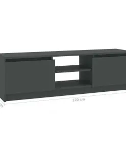 vidaXL TV Cabinet Grey 120x30x35.5 cm Chipboard