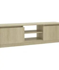 vidaXL TV Cabinet Sonoma Oak 120x30x35.5 cm Chipboard