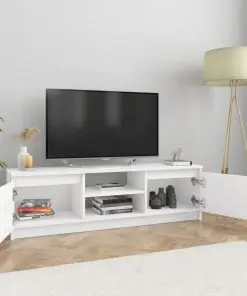 vidaXL TV Cabinet High Gloss White 120x30x35.5 cm Chipboard