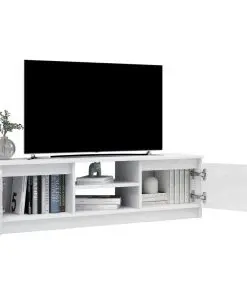 vidaXL TV Cabinet High Gloss White 120x30x35.5 cm Chipboard