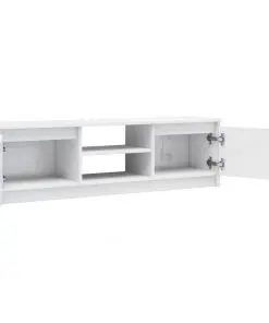 vidaXL TV Cabinet High Gloss White 120x30x35.5 cm Chipboard