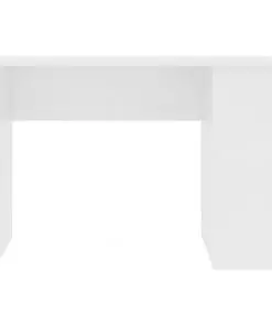 vidaXL Desk White 110x60x73 cm Chipboard