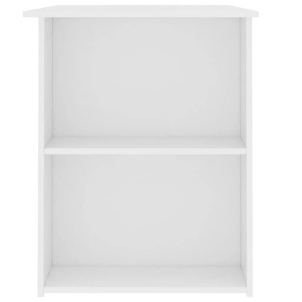 vidaXL Desk White 110x60x73 cm Chipboard