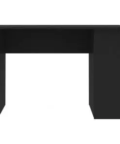 vidaXL Desk Black 110x60x73 cm Chipboard