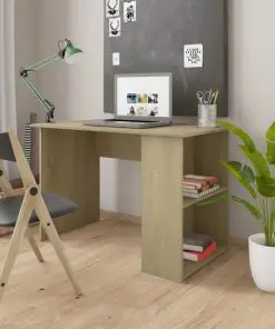 vidaXL Desk Sonoma Oak 110x60x73 cm Chipboard