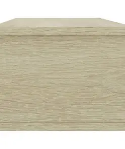 vidaXL Wall-mounted Drawer Shelf White and Sonoma Oak 88x26x18.5 cm Chipboard