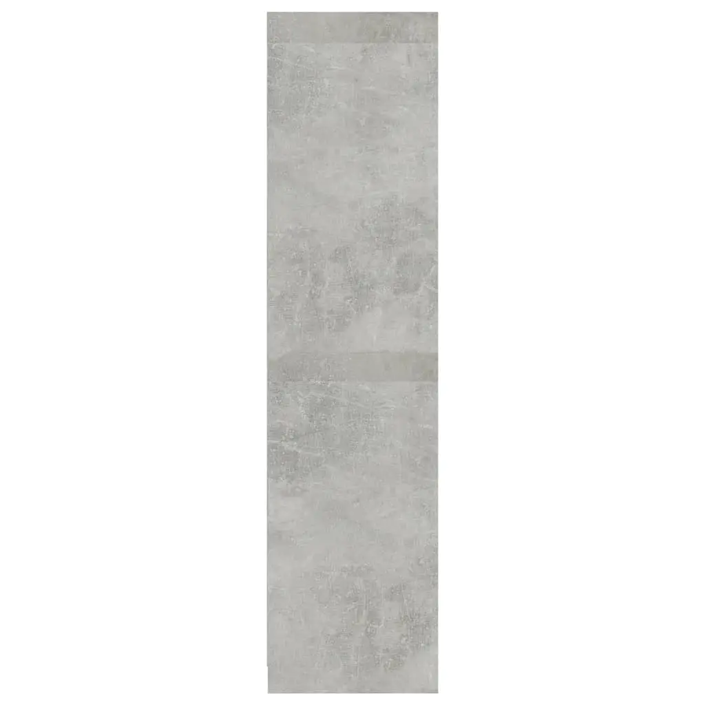 vidaXL Wardrobe Concrete Grey 100x50x200 cm Chipboard