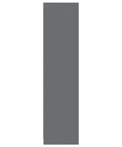 vidaXL Wardrobe High Gloss Grey 100x50x200 cm Chipboard