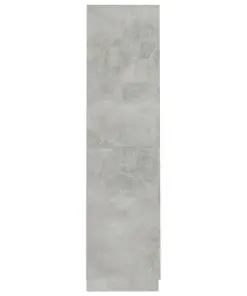 vidaXL Wardrobe Concrete Grey 90x52x200 cm Chipboard