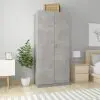 vidaXL Wardrobe Concrete Grey 90x52x200 cm Chipboard