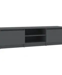 vidaXL TV Cabinet Grey 140x40x35.5 cm Chipboard