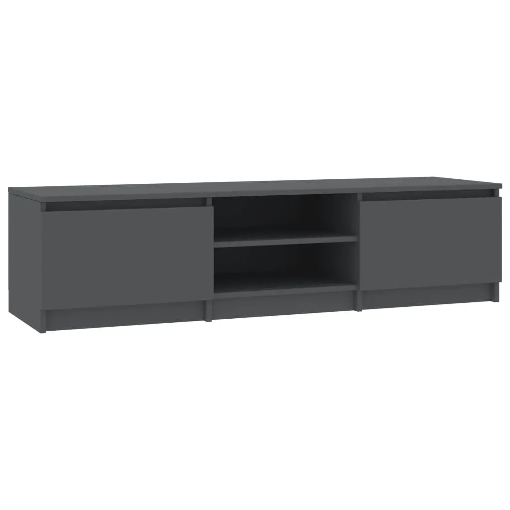 vidaXL TV Cabinet Grey 140x40x35.5 cm Chipboard