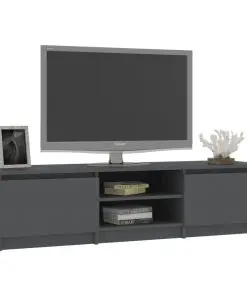 vidaXL TV Cabinet Grey 140x40x35.5 cm Chipboard