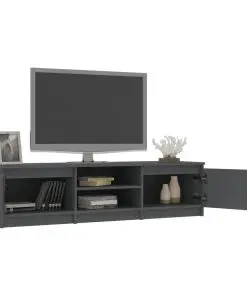 vidaXL TV Cabinet Grey 140x40x35.5 cm Chipboard