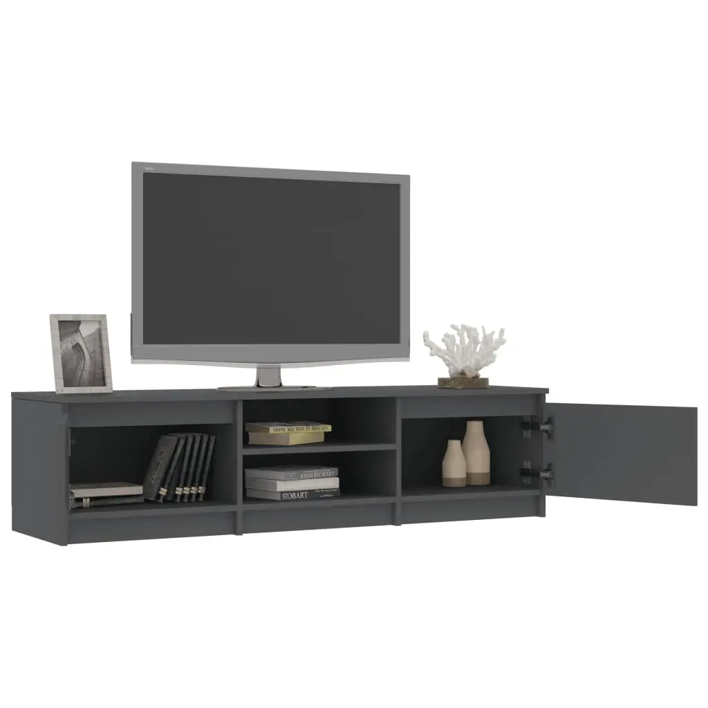 vidaXL TV Cabinet Grey 140x40x35.5 cm Chipboard