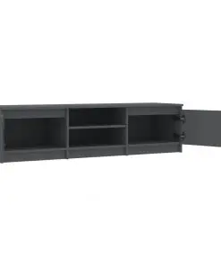 vidaXL TV Cabinet Grey 140x40x35.5 cm Chipboard