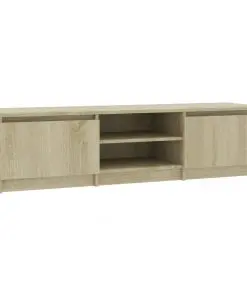 vidaXL TV Cabinet Sonoma Oak 140x40x35.5 cm Chipboard