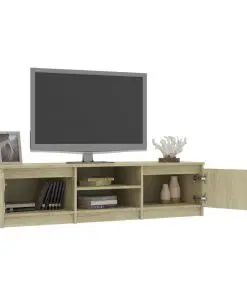 vidaXL TV Cabinet Sonoma Oak 140x40x35.5 cm Chipboard