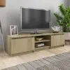 vidaXL TV Cabinet Sonoma Oak 140x40x35.5 cm Chipboard