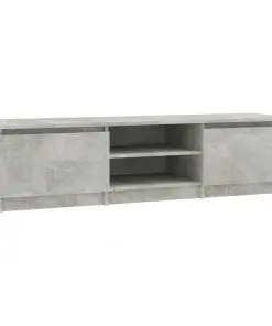 vidaXL TV Cabinet Concrete Grey 140x40x35.5 cm Chipboard