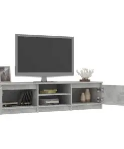 vidaXL TV Cabinet Concrete Grey 140x40x35.5 cm Chipboard