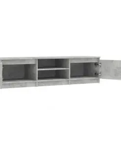 vidaXL TV Cabinet Concrete Grey 140x40x35.5 cm Chipboard