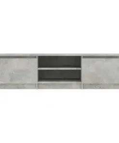 vidaXL TV Cabinet Concrete Grey 140x40x35.5 cm Chipboard