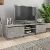 vidaXL TV Cabinet Concrete Grey 140x40x35.5 cm Chipboard
