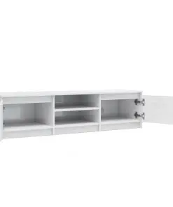 vidaXL TV Cabinet High Gloss White 140x40x35.5 cm Chipboard