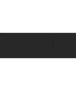 vidaXL TV Cabinet High Gloss Black 140x40x35.5 cm Chipboard