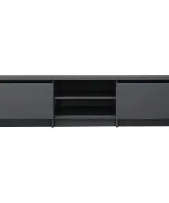 vidaXL TV Cabinet High Gloss Grey 140x40x35.5 cm Chipboard