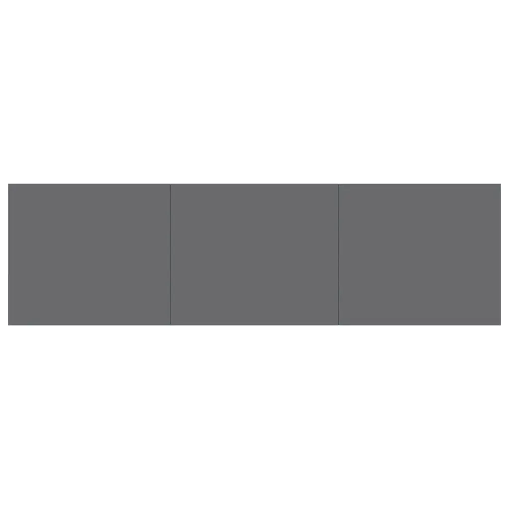 vidaXL TV Cabinet High Gloss Grey 140x40x35.5 cm Chipboard