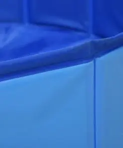 vidaXL Foldable Dog Swimming Pool Blue 80×20 cm PVC