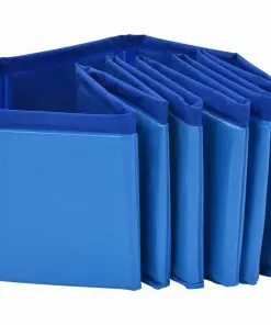 vidaXL Foldable Dog Swimming Pool Blue 80×20 cm PVC