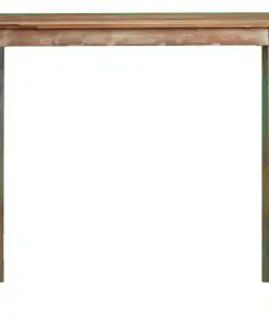 vidaXL 5 Piece Bar Set Solid Reclaimed Wood and Real Leather