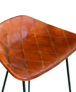 vidaXL 5 Piece Bar Set Solid Reclaimed Wood and Real Leather