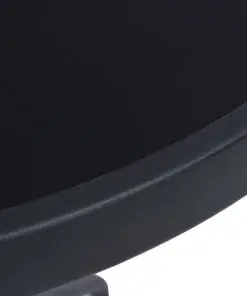 vidaXL Garden Table Black 80 cm Steel and Glass