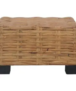 vidaXL Coffee Table 47x47x28 cm Natural Rattan