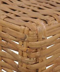 vidaXL Coffee Table 47x47x28 cm Natural Rattan