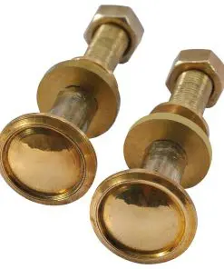 vidaXL Sunlounger Spare Wheels 2 pcs Solid Teak Wood