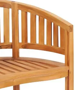 vidaXL Banana Chair Solid Teak Wood