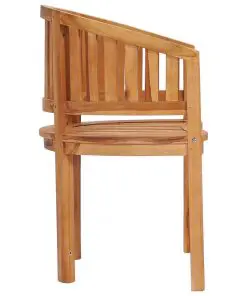 vidaXL Banana Chairs 2 pcs Solid Teak Wood