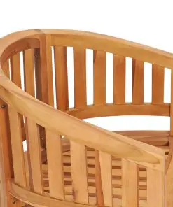 vidaXL Banana Chairs 2 pcs Solid Teak Wood
