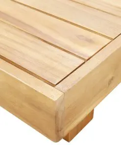 vidaXL Coffee Table 100x60x25 cm Solid Acacia Wood