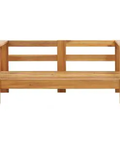 vidaXL Garden Sofa Bench with Cushions 140 cm Solid Acacia Wood Grey