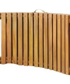 vidaXL Sun Lounger Solid Acacia Wood Brown